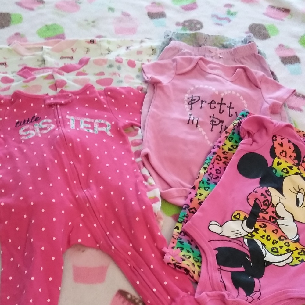 GIRL 3-6 MONTHS - BUNDLE OF 7